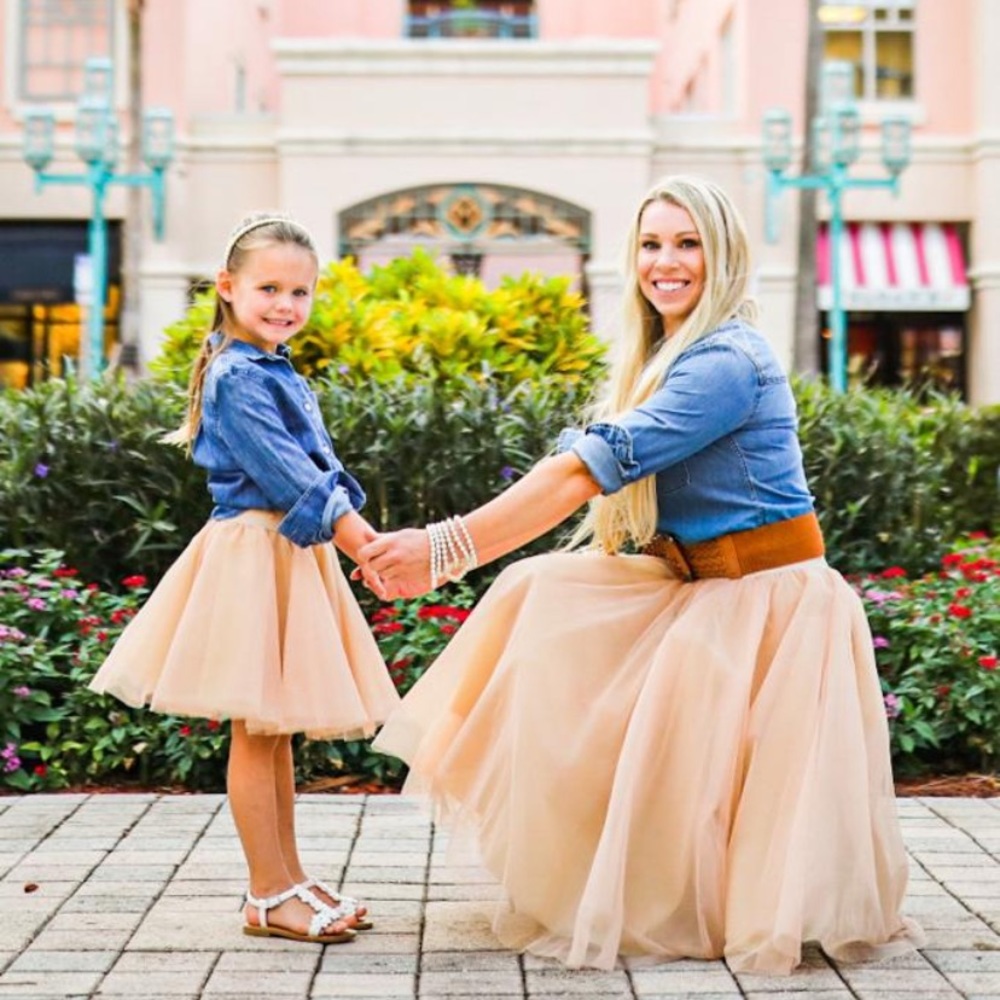 Kids Champagne Tutu Tulle Skirt